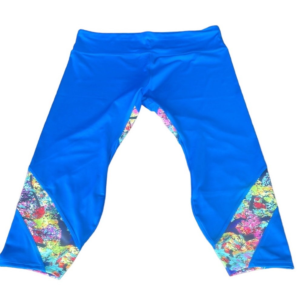 New Yoga Workout Legging Pants Blue Size 1X NWT